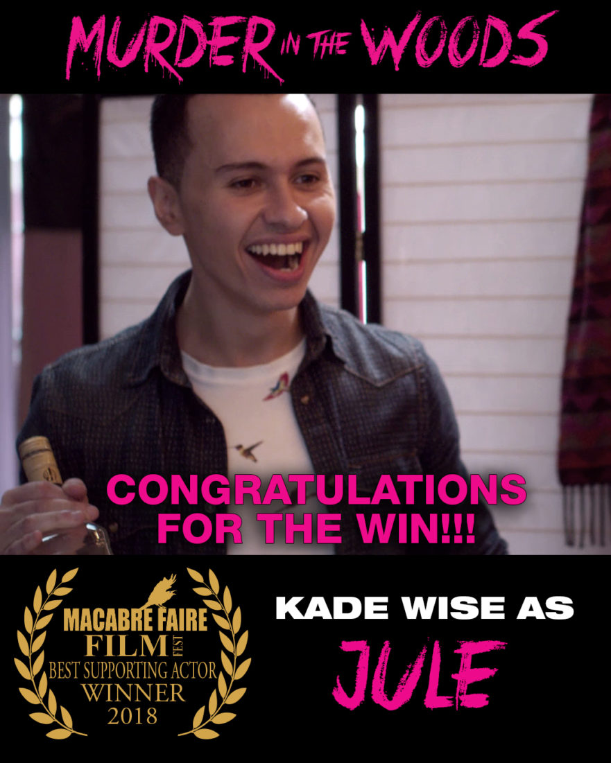 Kade Wise - Winner - Best Supporting Actor